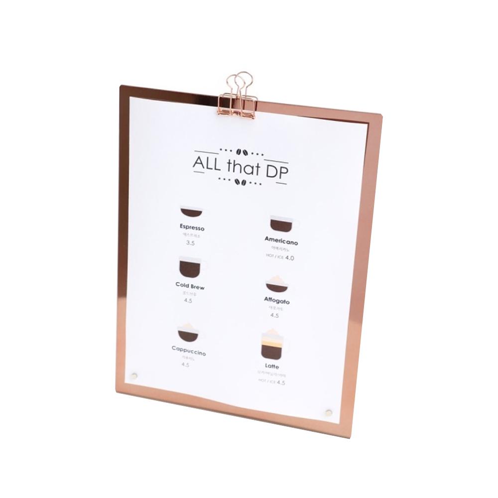BONES A3 A4 Stand POP Metal Menu Pad for Shops/ Offices/ Restaurants/ Cafes